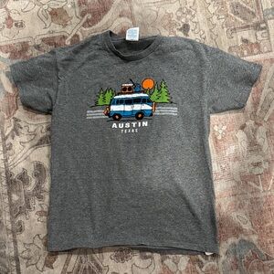 Austin Texas Kids Gray Graphic Tee